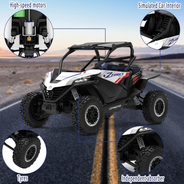 Remote Control Monster Truck 4WD Drift Car Off-Road UTV Vehicle RC Rock Crawler Truck All Terrain RC Car with 3 Speed 2 Powerful Battery Toy for Adults Kids Car Model Hobby - Image 5