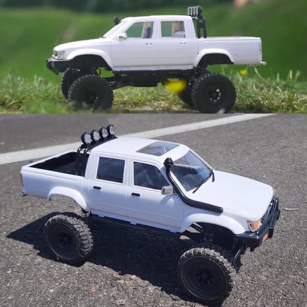 Skymaker WPL C64-1 RC Car 1:16 Hailax 2.4G 4WD Remote Control Pick-up Truck RC Rock Crawler RC Truck 4x4 Off-Road Vehicle Mode 260 Motor New Gearbox Two Batteries for Adult RC Hobby - Image 7