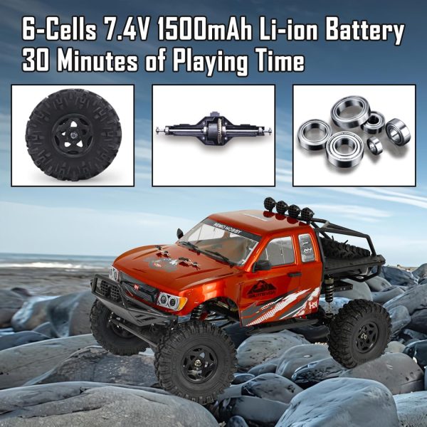 Cheerwing 1:10 Scale Rock Crawler 4WD Off-Road Remote Control Monster Truck with Two-Speed Gearbox Hobby RC Car for Adults - Image 6