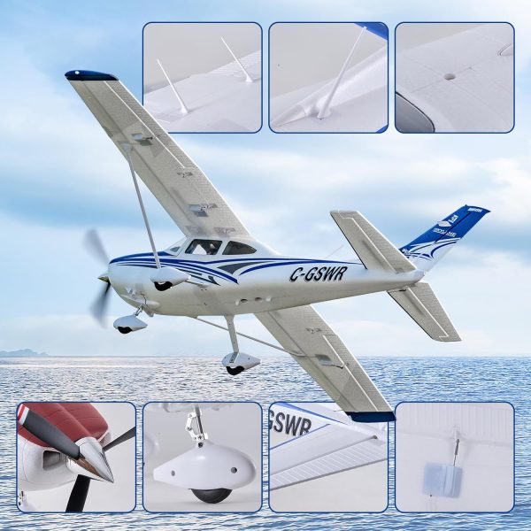 Fms Rc Planes for Beginners Remote Control Airplane for Adults Single-Engine Propeller Airplane 1500MM Cessna 182 Blue 6 Channel Hobby Rc Airplanes PNP (No Radio, Battery, Charger) - Image 7