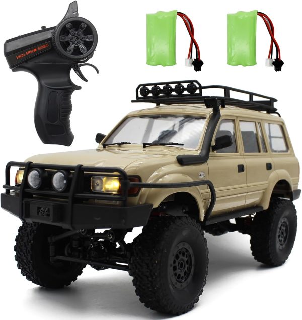 Remote Control Truck for LC80 Model, Rc Truck 4WD SUV RC Rock Crawler 4x4 Off Road Vehicle Car with Snorkel Hood&Luggage Rack Kids Hobby Toy RC Crawler - Image 2