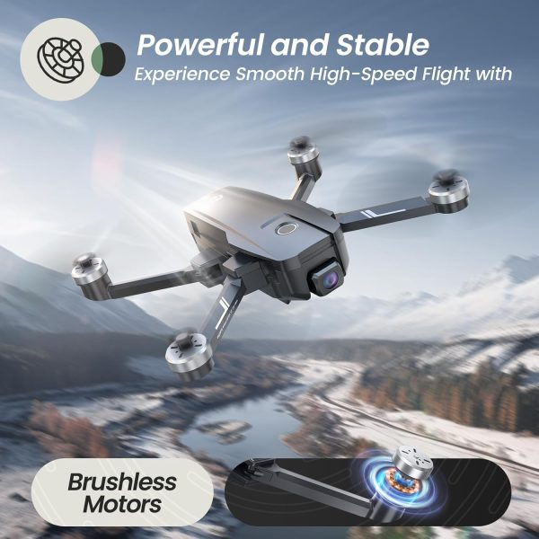 Holy Stone HS720E Drones with Camera for Adults 4K,Integrated Remote ID, 2 Batteries 46 Min Flight Time, 5GHz FPV Transmission, 130° FOV EIS Camera,Drone with 4K/30FPS Video,Brushless Motor, Auto Return, Follow Me, GPS Drone for Beginner - Image 3