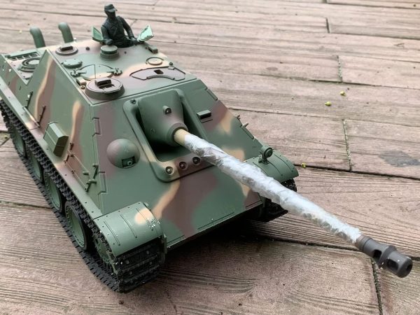 German Jagdpanther Remote Control Tank Anti-Tank Fighter Vehicle Multi-functional RC War Truck 1/16 Scale TK7.0 Infrared System Steel Gearbox Simulated Airsoft BB Shooting (Standard RC Tank) - Image 6