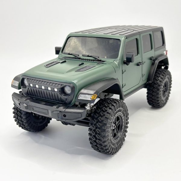 1/18 RC Crawler RC Jeep Remote Control Truck Off Road RC Rock Crawler 4x4 RTR All Terrain 370 Brushed Motor 2.4GHz Fully Proportional 3 Range Speed Upgrade Chassis Model Hobby Toy for Adult - Image 2