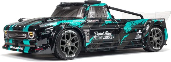 ARRMA RC Truck 1/8 Infraction 4X4 3S BLX 4WD All-Road Street Bash Resto-Mod Truck RTR (Batteries and Charger Not Included), Teal, ARA4315V3T2 - Image 2