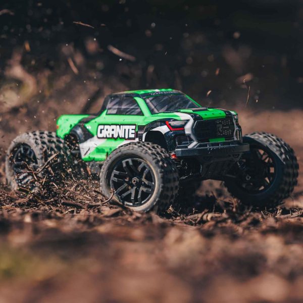 ARRMA RC Truck 1/18 Granite GROM MEGA 380 Brushed 4X4 Monster Truck RTR with Battery & Charger, Green, ARA2102T3 - Image 4