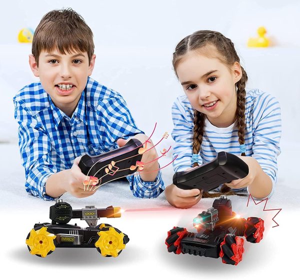 Contixo RC Battle Tank with Lighting Effect and Spray, 1:24 Scale Remote Control Crawler 2.4 GHz, Toys for Kids and Adults, 30 Min Play Gift for Boy Girl, SC6 - Image 8