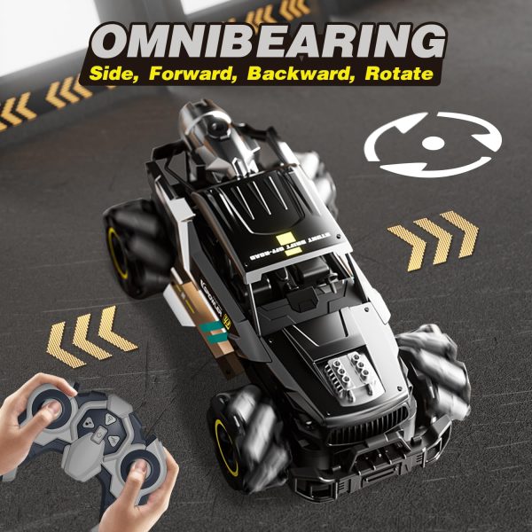 4DRC Y3 Remote Control Cars,2.4Ghz All Terrain Remote Control Truck,Spray Off Road Monster Truck,Metal Shell 4WD LED Headlight Rock Crawler,20KM/H Monster Truck Toys - Image 5