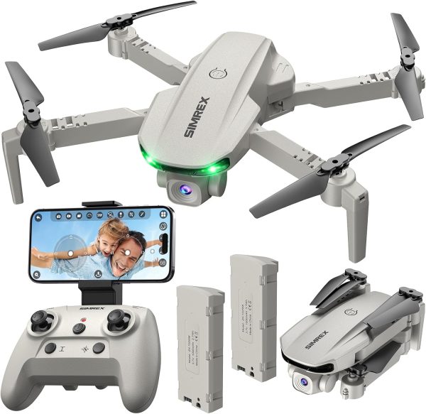 Drone With Camera 1080P for Kids And Adults, RC Quadcopter Drone with Altitude Hold, Mini Drone With One Key Start, Waypoint Fly, Headless Mode, 3D Flip, 3 Speeds, Remote Control Drone for Beginners - Image 2