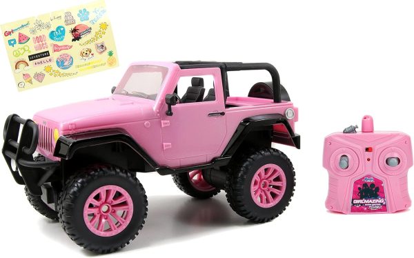 Jada Toys GIRLMAZING Jeep R/C Vehicle (1:16 Scale), Pink, Standard - Image 2