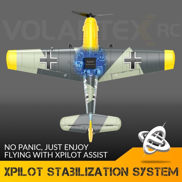 4 Channel RC Plane - Ready to Fly BF-109 RC Airplane, Easy Control for Beginners & Adults,Remote Control Airplane with Xpilot Stabilization System & One Key Aerobatic,Best Gift for Kids - Image 3