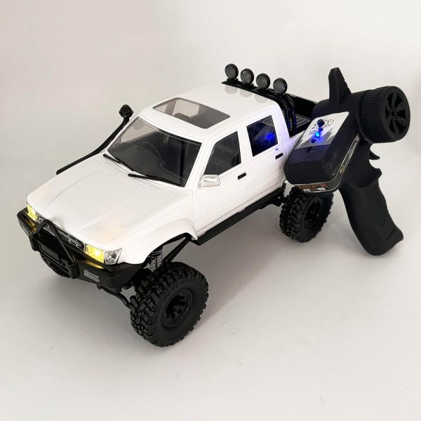 WPL C64-1 RC Crawler 1/16 Scale RC Truck Off Road RC Rock Crawler 4x4 Remote Control Pickup All Terrain RTR 260 Motor Upgraded Chassis Proportional Control 2.4GHz Axle Mounted Servo Adult - Image 3