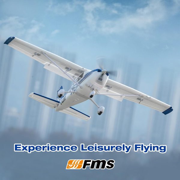 Fms Rc Planes for Beginners Remote Control Airplane for Adults Single-Engine Propeller Airplane 1500MM Cessna 182 Blue 6 Channel Hobby Rc Airplanes PNP (No Radio, Battery, Charger) - Image 4