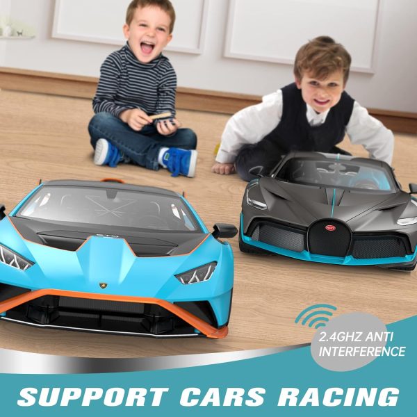 RASTAR Lamborghini RC Car R/C 1/14 Lamborghini Huracán STO Model Car Blue Lamborghini Toy Car 2.4Ghz Remote Control Car for Boys 8-12 - Image 8