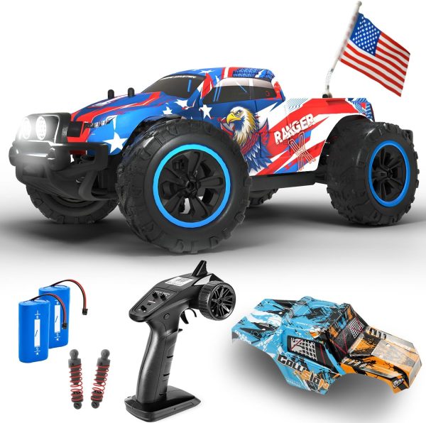 Fast RC Car 4x4 Truck - 36 mph 1:16 Brushless Motor Remote Control Car for Adults & Kids - Monster Off-Road, Durable, High-Speed Stunt with Extra Parts - Carro de Control Remoto - Image 4