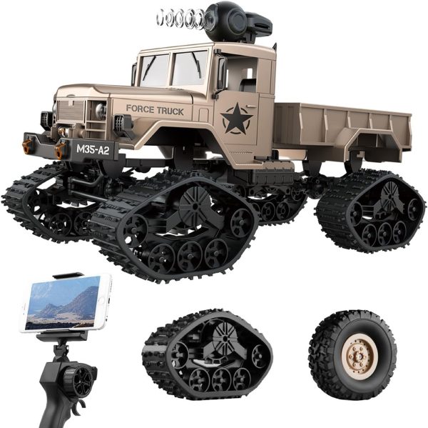 REMOKING RC Hobby Toys Military Truck Off-Road Sport Cars 4WD 2.4Ghz All Terrain Vehicle with Wi-Fi HD Camera Gifts for Kids and Adults - Image 2