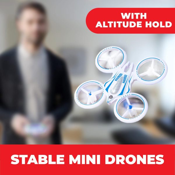 Force1 UFO 4000 Mini Drone for Kids - LED Remote Control Drone, Small RC Quadcopter for Beginners, 2.4GHz Remote Control, 360 Flips, 2 Speed UFO Drone, 2 RC Drone Toy Batteries, Flying Drones for Kids - Image 5