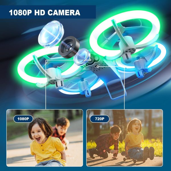 4DRC Mini Drone with 1080P HD FPV Camera for kids,RC Hobby Quadcopter Toys Gifts for Adults beginner,One Key Take Off/Land,Gravity Control,360° Flip,Colorful LED Light - Image 3