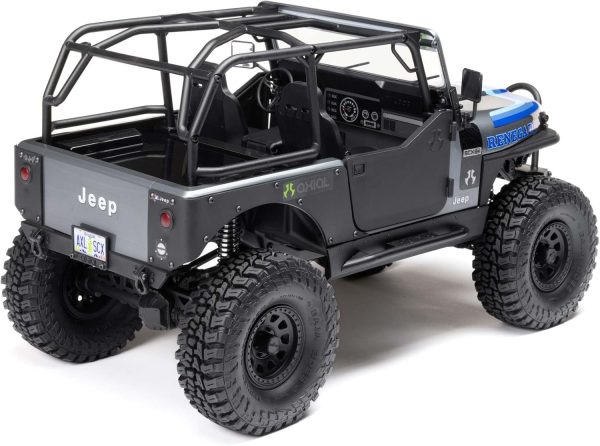 Axial RC Truck 1/10 SCX10 III Jeep CJ-7 4WD Brushed RTR (Battery and Charger Not Included), Grey, AXI03008T2 - Image 6