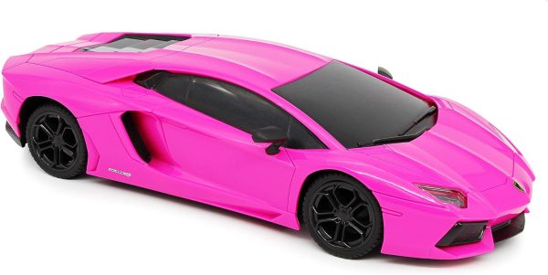 CMJ RC Cars Lamborghini LP700-4 Remote Control RC Car Officially Licensed 1:24 Scale Working Lights 2.4Ghz. Great Kids Play Toy Auto (Pink) - Image 7