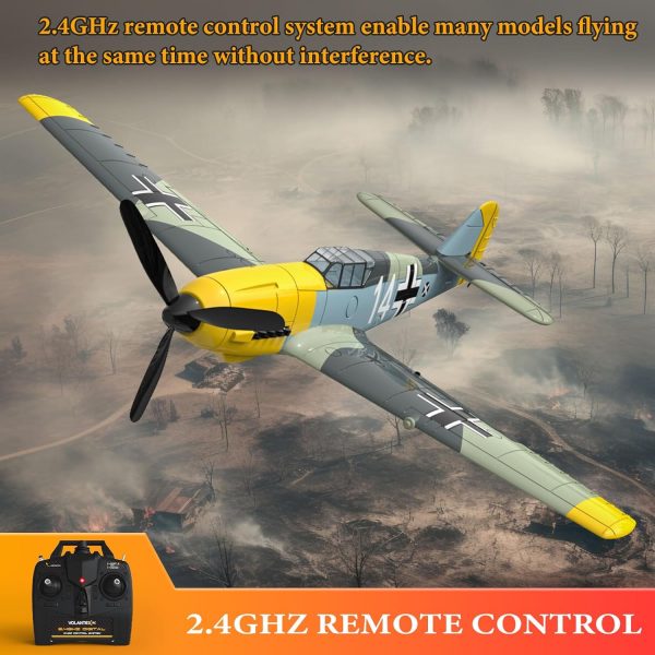 RC Plane 4 Channel Remote Control Airplane - Ready to Fly BF-109 RC Airplane for Beginners Adult with Xpilot Stabilization System & One Key Aerobatic - Image 6