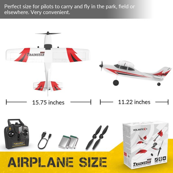 VOLANTEXRC RC Plane for Beginners, 3CH Airplane 2.4Ghz Remote Control Plane for Adults (76101) - Image 8