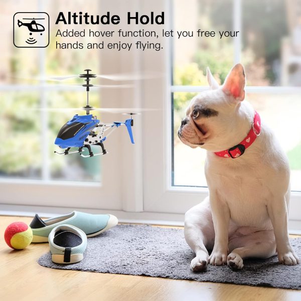 Cheerwing Remote Control Helicopter,SYMA S107H Mini RC Helicopter with Gyro,Altitude Hold, One Key Take Off/Landing for Adults Kids(Blue) - Image 3