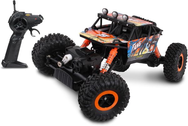 NKOK Mean Machine 1/16 R/C Rock Crawler Series [2.4GHz] Rock Crawler Fang, Innovative Suspension System, Powerful Motor, Grippy Tires, 150-foot Range, Pistol Grip Controller, Real time 4x4 - Image 2