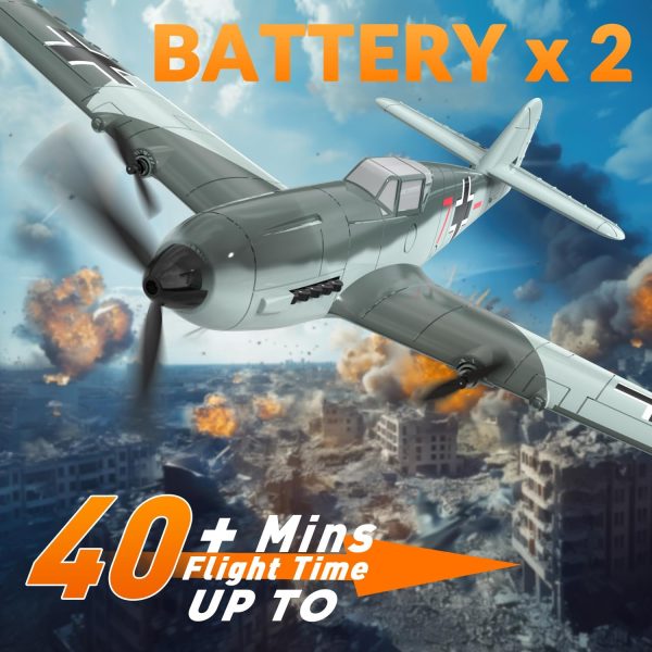 VOLANTEXRC RC Plane RTF for Beginners,2.4Ghz 3CH Remote Control Airplane Easy to Fly with Gyro Stabilization，Outdoor Hobby WWII,with Xpilot Stabilization System (FW190) - Image 3