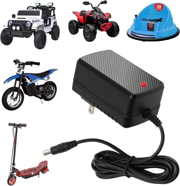 12V Kids Ride On Charger for Razor MX125 Power Core E90 E95 Electric Scooter Black Label Powercore E90 E95 Dirt Bike MX125 Dirt Rocket 12V Charger Kids Ride On Toys Car - Image 2