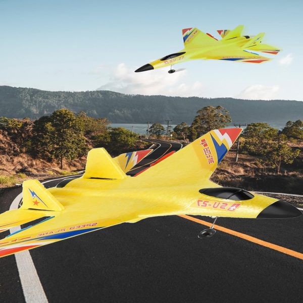 RC Plane,Su-27 Remote Control Airplane,2 Channel 2.4Ghz Remote Control Plane,Comes with 3 Batteries,Air Plane Glider Planes Kids for Boys Girls Adults Beginners - Image 3