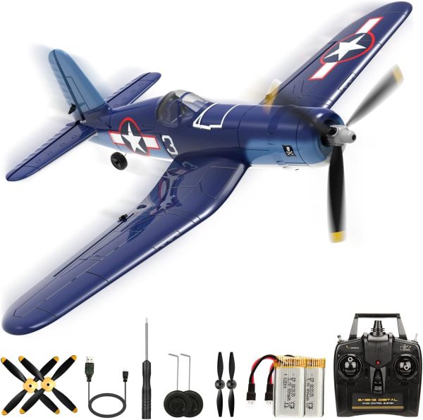 2023 New Upgrade F4U Corsair RC Plane 4 Channel RTF Remote Controlled Aircraft RC Airplane for Beginners Adult with Xpilot Stabilization System & One Key Aerobatic - Image 2