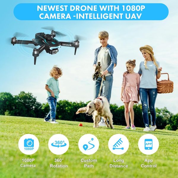 Drone with Camera for Adults 1080P HD,Mini Drone with Obstacle Avoidance 50 Min Long Flight Time,Foldable RC Quadcopter with Brushless Motor for Beginner,Dual Camera Drone from Techwonderz - Image 4