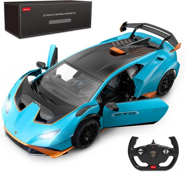 RASTAR Lamborghini RC Car R/C 1/14 Lamborghini Huracán STO Model Car Blue Lamborghini Toy Car 2.4Ghz Remote Control Car for Boys 8-12 - Image 2