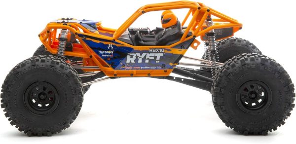 Axial RC Truck 1/10 RBX10 Ryft 4WD Brushless Rock Bouncer RTR (Battery and Charger Not Included), Orange, AXI03005T1, Unisex Adult - Image 4