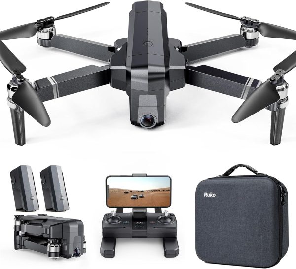 Ruko F11PRO Drones with Camera for Adults 4K UHD Camera 60 Mins Flight Time with GPS Auto Return Home Brushless Motor, Compliance with FAA Remote ID, Black (with Carrying Case) - Image 2