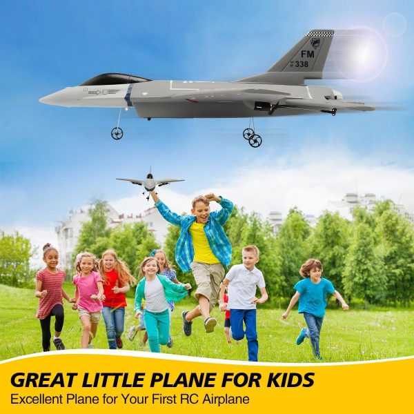 jaming RC Plane 3 Channel Remote Control Airplanes，F16 Remote Control Planes Fighter with 6-Axis Gyro，2.4GHz Radio Controlled Aircraft Plane for Beginners，Adults & Kids Gift - Image 10