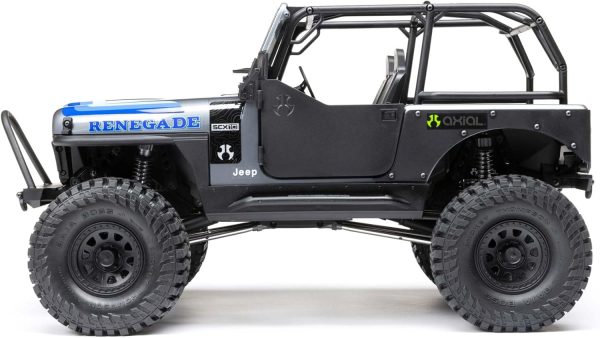 Axial RC Truck 1/10 SCX10 III Jeep CJ-7 4WD Brushed RTR (Battery and Charger Not Included), Grey, AXI03008T2 - Image 7