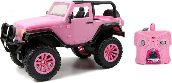 Jada Toys GIRLMAZING Jeep R/C Vehicle (1:16 Scale), Pink, Standard - Image 6