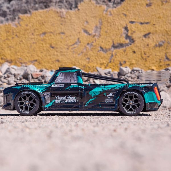 ARRMA RC Truck 1/8 Infraction 4X4 3S BLX 4WD All-Road Street Bash Resto-Mod Truck RTR (Batteries and Charger Not Included), Teal, ARA4315V3T2 - Image 5