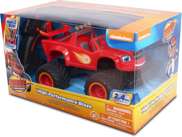 NKOK Blaze and The Monster Machines RC: High Performance Blaze - Nickelodeon, Remote Control Offroad Monster Truck - Image 4