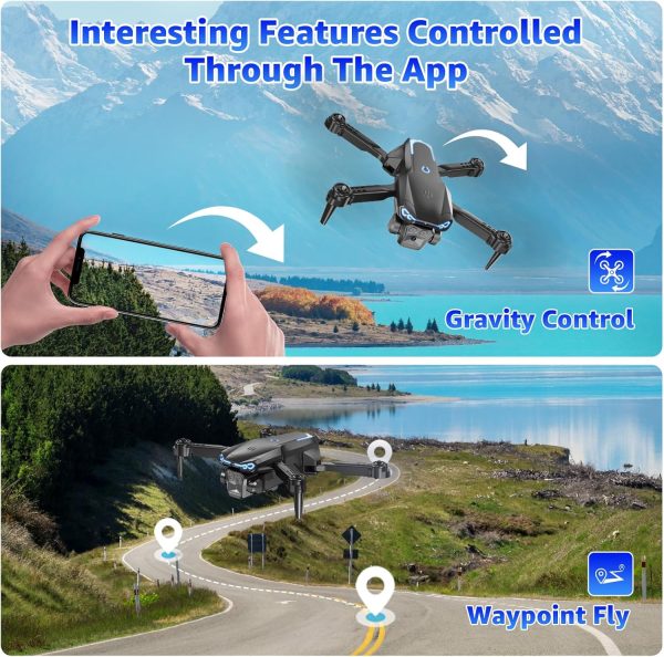 Drone with Camera for Kids & Adults, 1080P HD FPV Mini Drones with Altitude Hold, One-Key Take Off/Landing, 3D Flips, Speed Adjustment, Headless Mode, Toys Gifts for Boys Girls, Beginner - Image 7