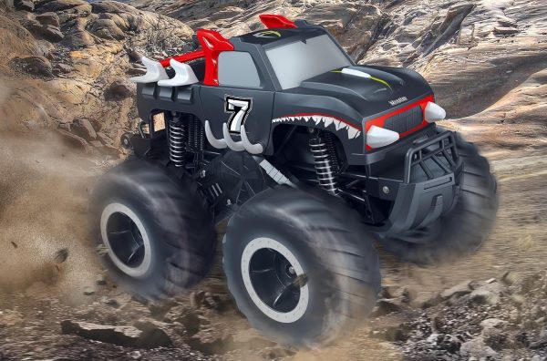 Threeking 1:16 Waterproof Monster Truck Pickup Toys RC Cars Remote Control Car Truck Toys 4WD All Terrain Off-Road Car Toy Gifts Presents 6 7 8 9 10 11 12 Year Old Kids Boys Girls Toys - Image 8