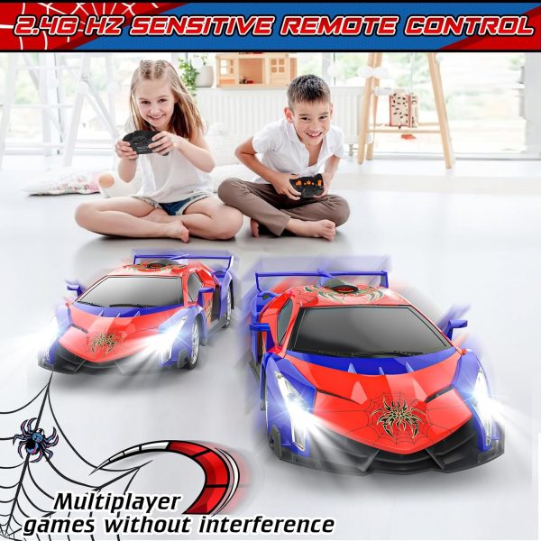 Growsland Remote Control Car, 2.4Ghz Rc Cars for Boys 4-7 8-12, Electric Kids Toys for Kids with Cool LED Lights, Rechargeable Hobby Race Cars Toys for Boys Girls Ages 4-6 5-7 6-8 8-12 Birthday Gift - Image 6