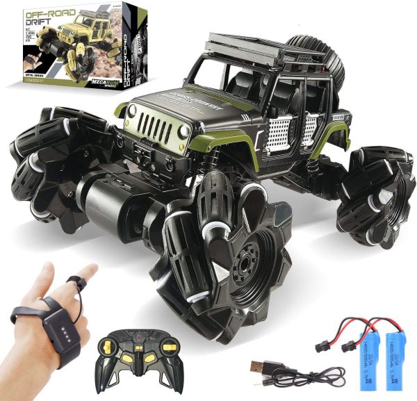 Remote Control Car, 1:16 Drift RC Cars 360° Rotating 4WD 2.4Ghz Gesture Sensor Watch Monster Truck for Kids Stunt Climbing Car Rechargeable Batteries - Image 2