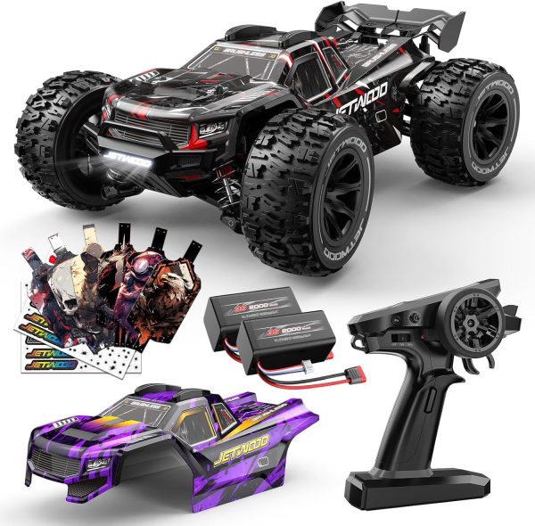 Jetwood x Hyper go 1/14 All Terrain Super Fast RC Cars for Adults, 50mph Electric Brushless RC Trucks, Offroad Waterproof Adult Remote Control Car, Hobby RC Truck for Boys, High Speed 4WD Truggy - Image 2