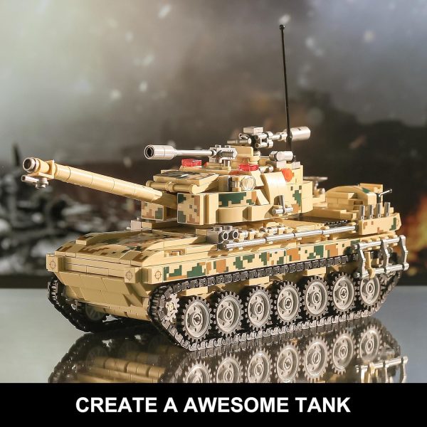 Military Tank Building Blocks Toys Set (1176 Pieces), Create A Large Army Tank or 8 Sets of Military Models, Great for Boys Kids Age 6+ Year Old - Image 4