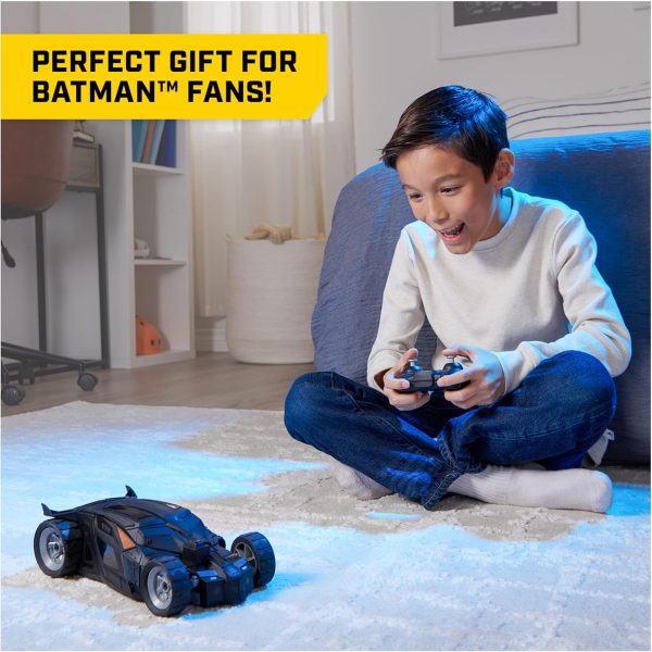 DC Comics, Batman Batmobile Remote Control Car, Easy to Drive, Compatible with Batman Figures, Kids Toys for Boys and Girls Ages 4 and Up - Image 7