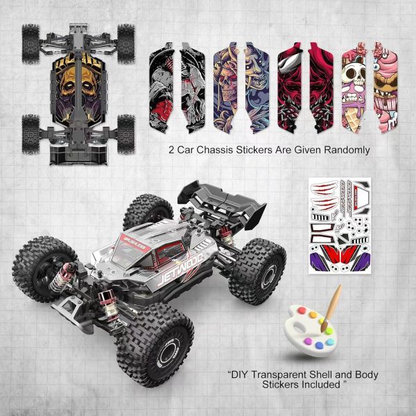 Jetwood x Hyper go 1/16 Fast Brushless RC Cars for Adults, Max 42 mph High Speed Remote Control Car for Boys, Electric All Terrain RTR RC Buggy, Hobby Grade RC Truck, JC16EP with 2 Lipo - Image 7