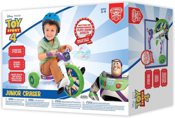 Fly Wheels Disney Toy Story Ride-On 10" Tricycle with Sounds - Toddler Bike Trike, Ages 18-36M, for Kids 33”-35” Tall - 35 lbs. Weight Limit - Image 4